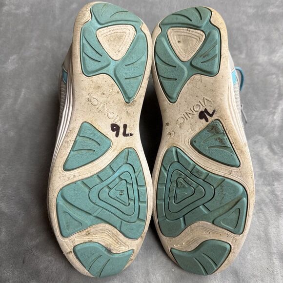 Vionic Lyla Women’s Size 10 Wide Gray Mesh Walking Shoes with Teal Laces - Picture 11 of 11
